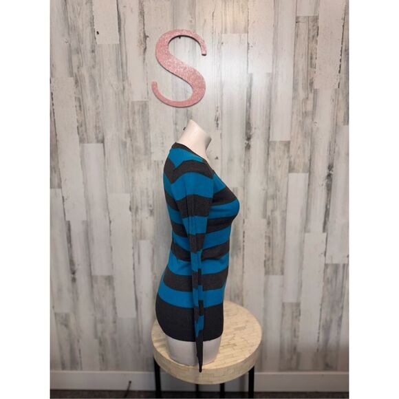 Bongo stripped long sleeve blouse size small - Picture 6 of 6